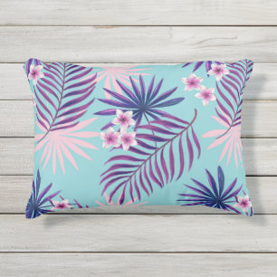 Coussin D'extérieur Feuilles tropicaux et fleurs 2