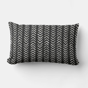Coussin D'extérieur Flèches dessinées à la main Boho noir blanc extéri