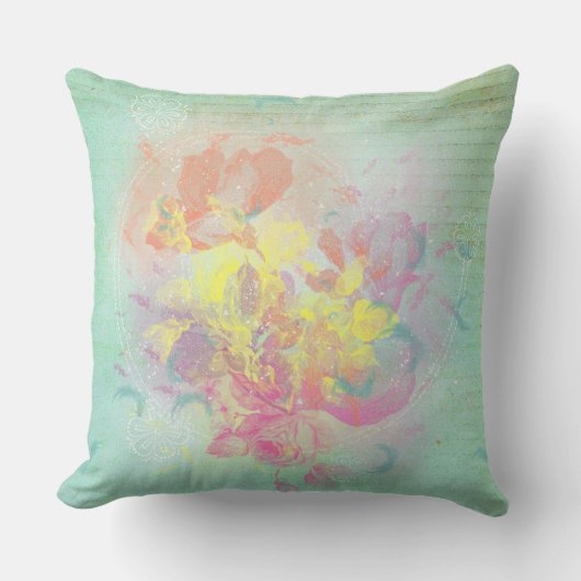 Coussin D'extérieur Fleurs d'été (Recto)