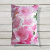 Coussin D'extérieur Fleurs florales roses tombées (Devant (Vertical))