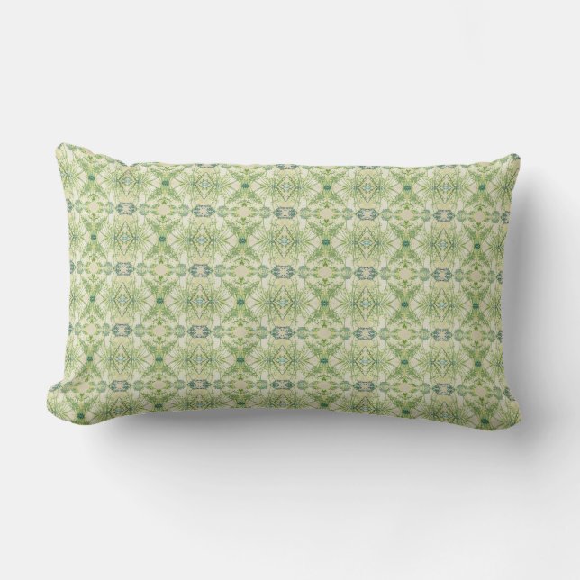 Coussin D'extérieur Flore Abstraite Mossy Green (Recto)