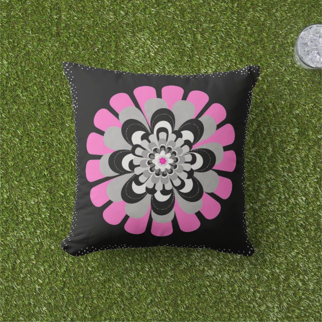 Coussin D'extérieur Flore florale (Herbe)