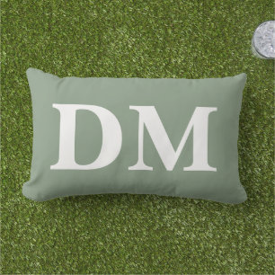 Coussin D'extérieur Fond vert sauge personnalisé de style naturel