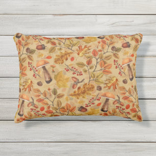 Coussin D'extérieur Forêt automnale sur ocre