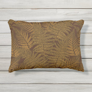 Coussin D'extérieur Foule automnale sur brun