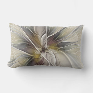 Coussin D'extérieur Fractale florale, fleur de fantaisie aux couleurs 