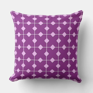 Coussin D'extérieur Géométrique moderne, Diamants - Améthyste violet