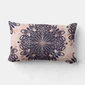 Coussin D'extérieur Girly Boho Rose Gold Blush (Verso)