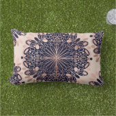 Coussin D'extérieur Girly Boho Rose Gold Blush (Herbe)