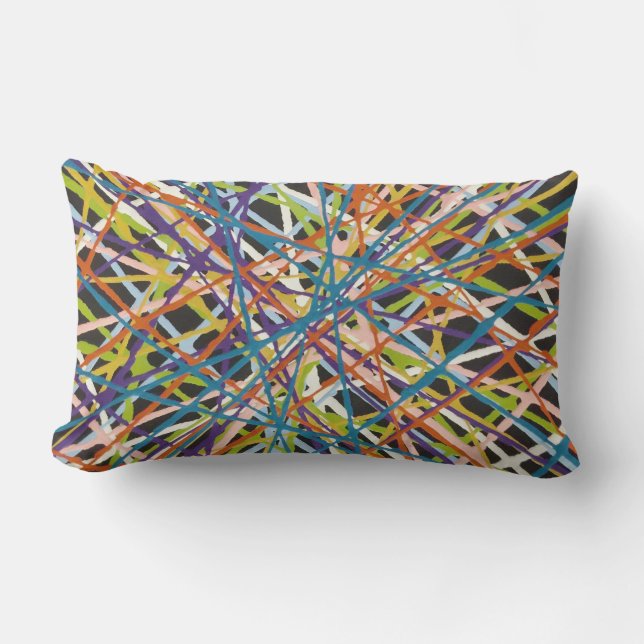 Coussin D'extérieur Haystack en noir Lumbar extérieur Jeu d'oreiller (Recto)