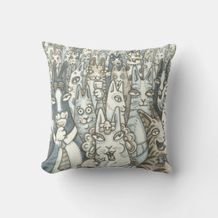 Coussin D'extérieur Hiss N'Fitz CAT PARTY EXTÉRIEUR THROTHROW