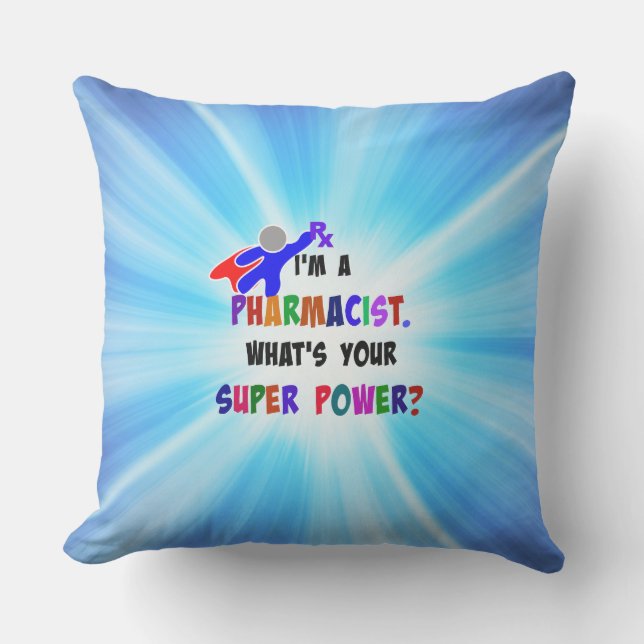 Coussin D'extérieur Humour pharmacien (Recto)