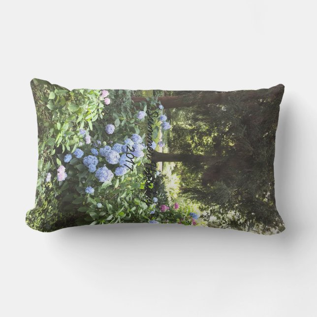 Coussin D'extérieur Hydrangea Floral Trees Nature Photographie (Recto)