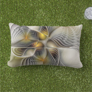 Coussin D'extérieur Illusion d'optique abstrait 3D fractal avec profon