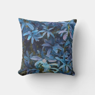 Coussin D'extérieur Impression Feuille bleue