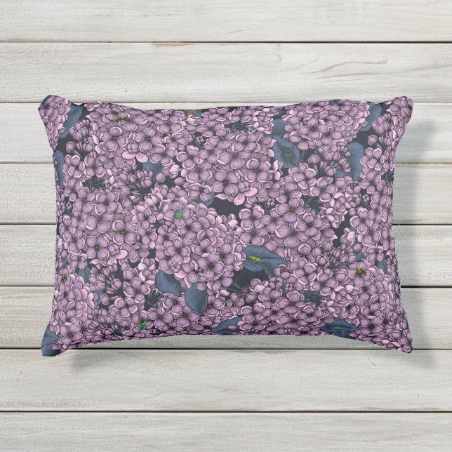 Coussin D'extérieur Jardin Violet Lilac (Devant)