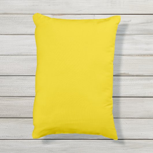 Coussin D'extérieur Jaune clair solide (Dos (Vertical))