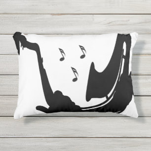 Coussin D'extérieur Jeu de saxophone surréaliste