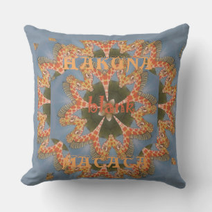 Coussin D'extérieur Kaleidoscope Giraffe Mandala : Safari Art Abstrait