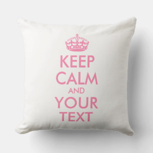 Coussin D'extérieur KEEP CALM personnalisé et votre texte