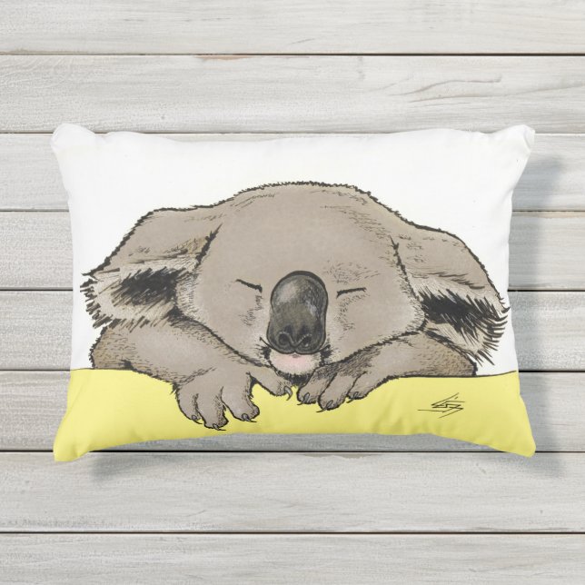 Coussin D'extérieur Koala de sommeil (Devant)