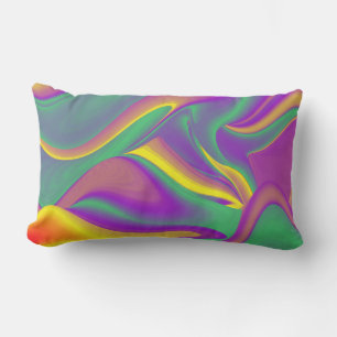 Coussin D'extérieur La magie des couleurs Abstrait Rainbowart 3D