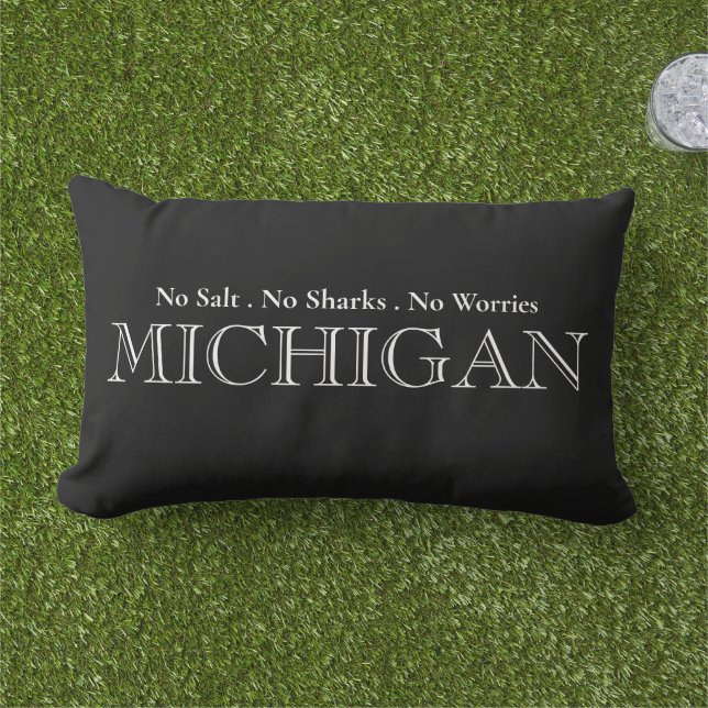 Coussin D'extérieur Lac Michigan Great Lake State (Herbe)