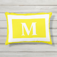 Lettre monogramme Luminaire jaune citron