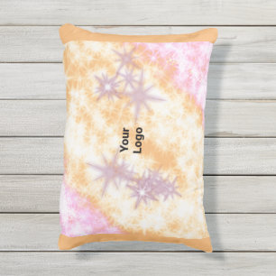 Coussin D'extérieur Logo personnalisé simple et élégant ici société