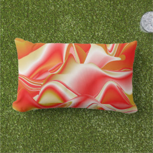Coussin D'extérieur Love and Gold Abstrait 3D Rainbowart