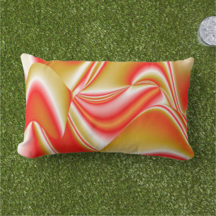 Coussin D'extérieur Love and Gold Abstrait 3D Rainbowart
