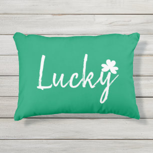Coussin D'extérieur Lucky Jour de la Saint Patrick Shamrock irlandais