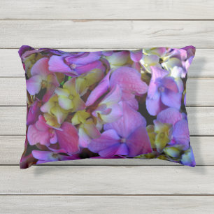 Coussin D'extérieur Magnifiques hortensias floraux magenta rose violet