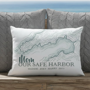Coussin D'extérieur Maman Safe Harbor Carte Topographique Patrimoine C