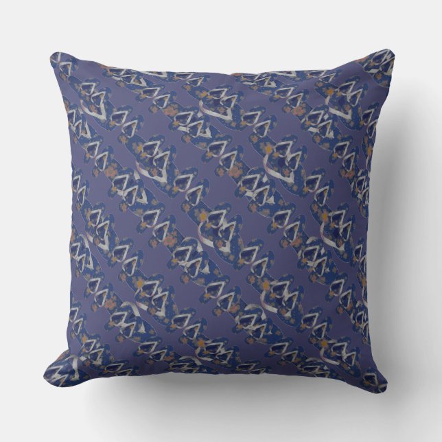 Coussin D'extérieur Mini tongs (bleu/violet) (Recto)