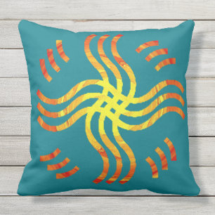 Coussin D'extérieur Miroiter Sun tribal
