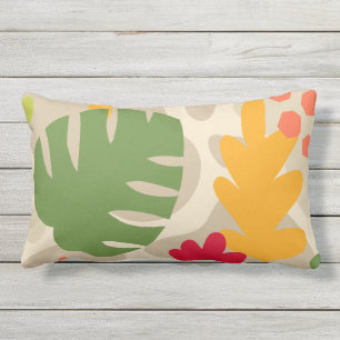 Coussin D'extérieur Mod Monstera Feuille Abstraite Hawaiian Tropical -