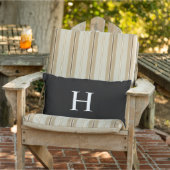 Coussin D'extérieur Monogramme Moderne Classique (Chaise)