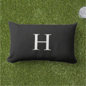 Coussin D'extérieur Monogramme Moderne Classique (Herbe)