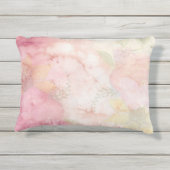 Coussin D'extérieur Motif à Cravate Pastel rose doux (Dos)