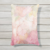 Coussin D'extérieur Motif à Cravate Pastel rose doux (Devant (Vertical))