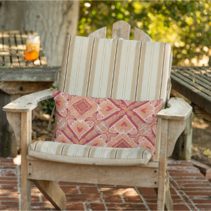 Coussin D'extérieur Motif artistique de carreaux boho méditerranéen ma