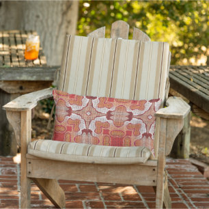 Coussin D'extérieur Motif artistique de carreaux boho méditerranéen ma