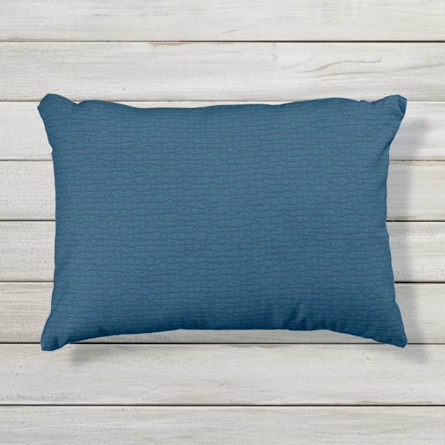 Coussin D'extérieur Motif bleu texturé Patio extérieur (Devant)