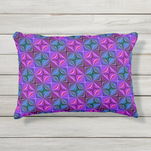 Coussin D'extérieur Motif bleu violet aux couleurs vives