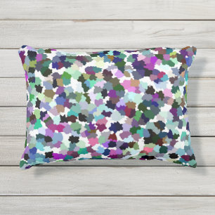 Coussin D'extérieur Motif cristal Abstrait multicolore