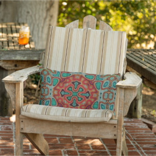 Coussin D'extérieur Motif d'art de carreaux bohème méditerranéen maroc