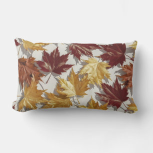 Coussin D'extérieur Motif feuille d'érable Brown d'or