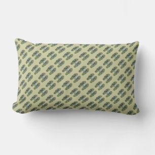 Coussin D'extérieur Motif mini-tongs (vert)