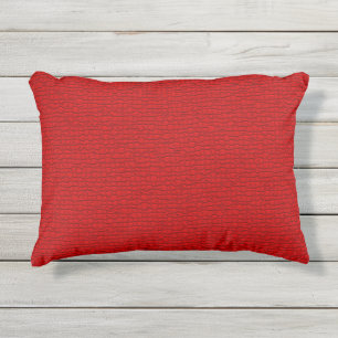 Coussin D'extérieur Motif rouge texturé extérieur patio extérieur
